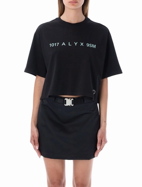 1017 ALYX 9SM Logo Printed Cropped T-Shirt