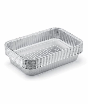 10-Pack Large Drip Pans for Weber BBQs