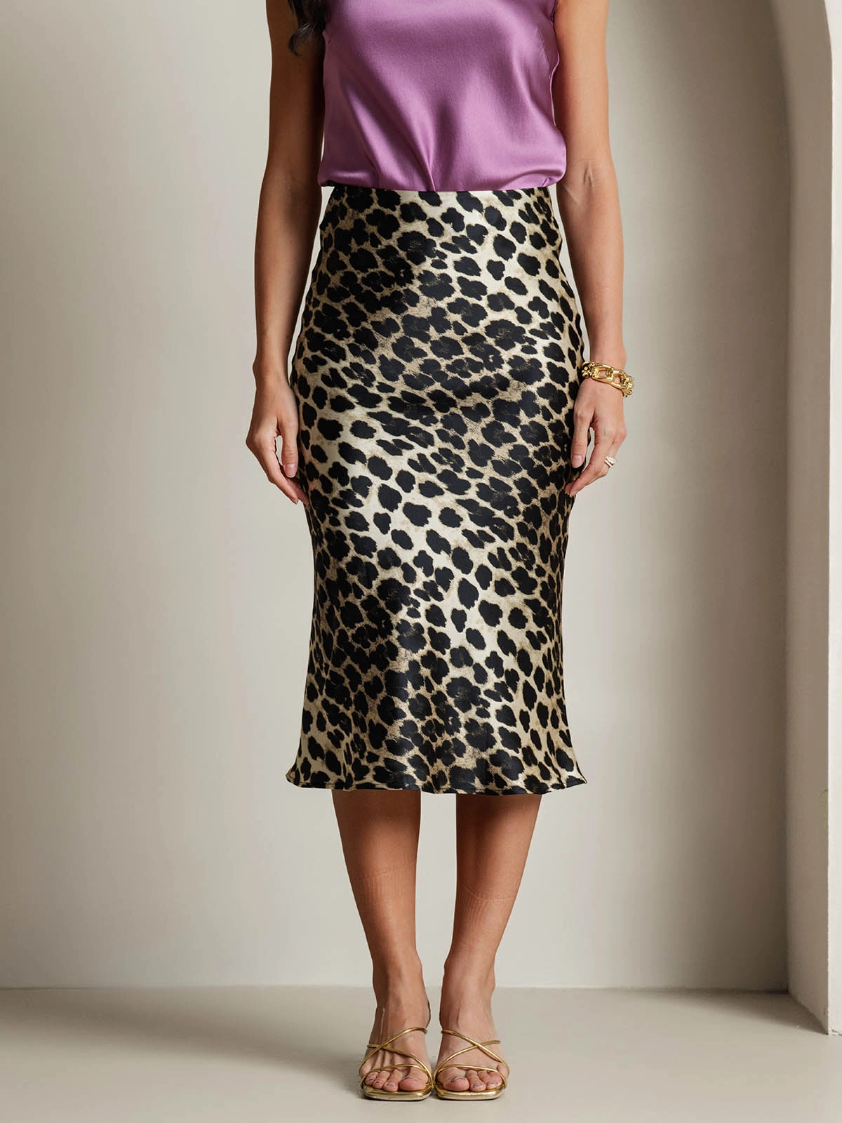 19Momme Pure Silk Classic Elegant Skirt