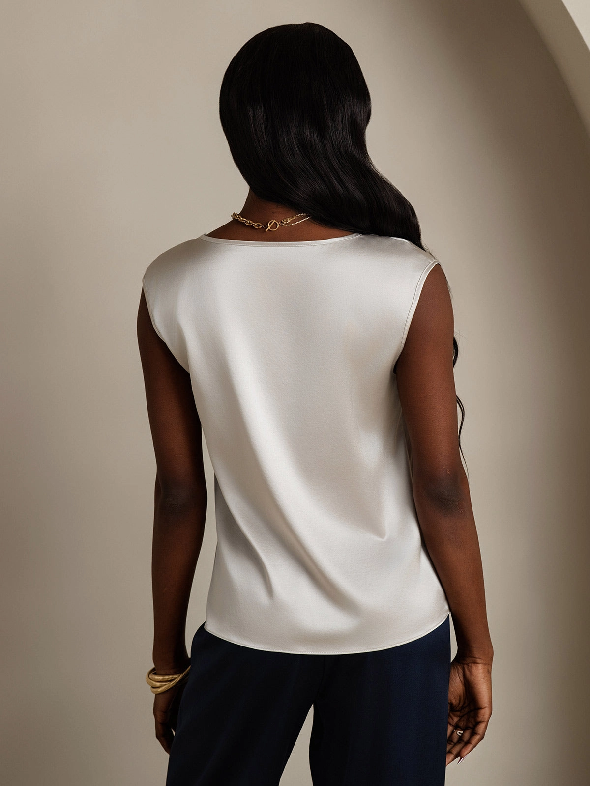 19Momme Silk Cap Sleeve Blouse