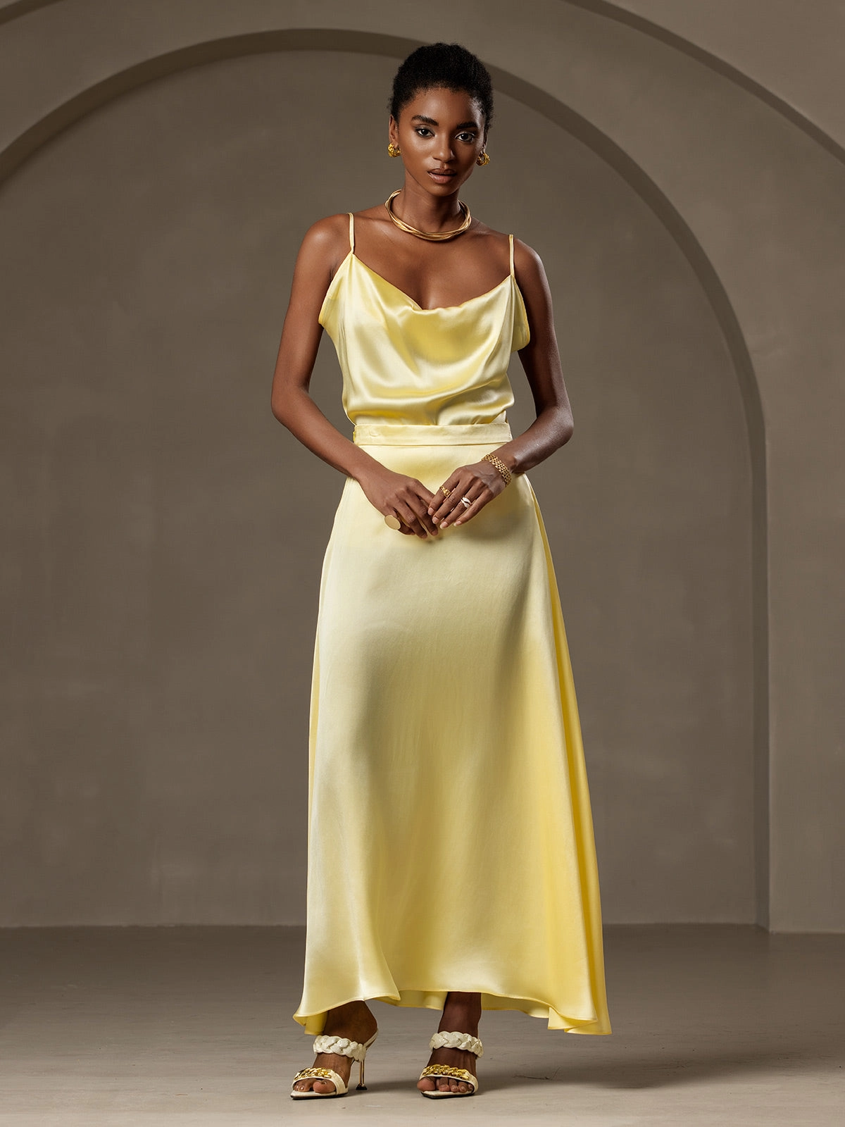 19Momme Silk Relaxed Maxi Skirt
