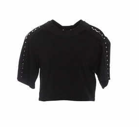 3.1 Phillip Lim Embellished Detail Cropped T-Shirt