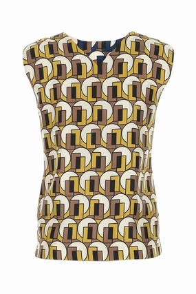 'S Max Mara Sleeveless Printed Top