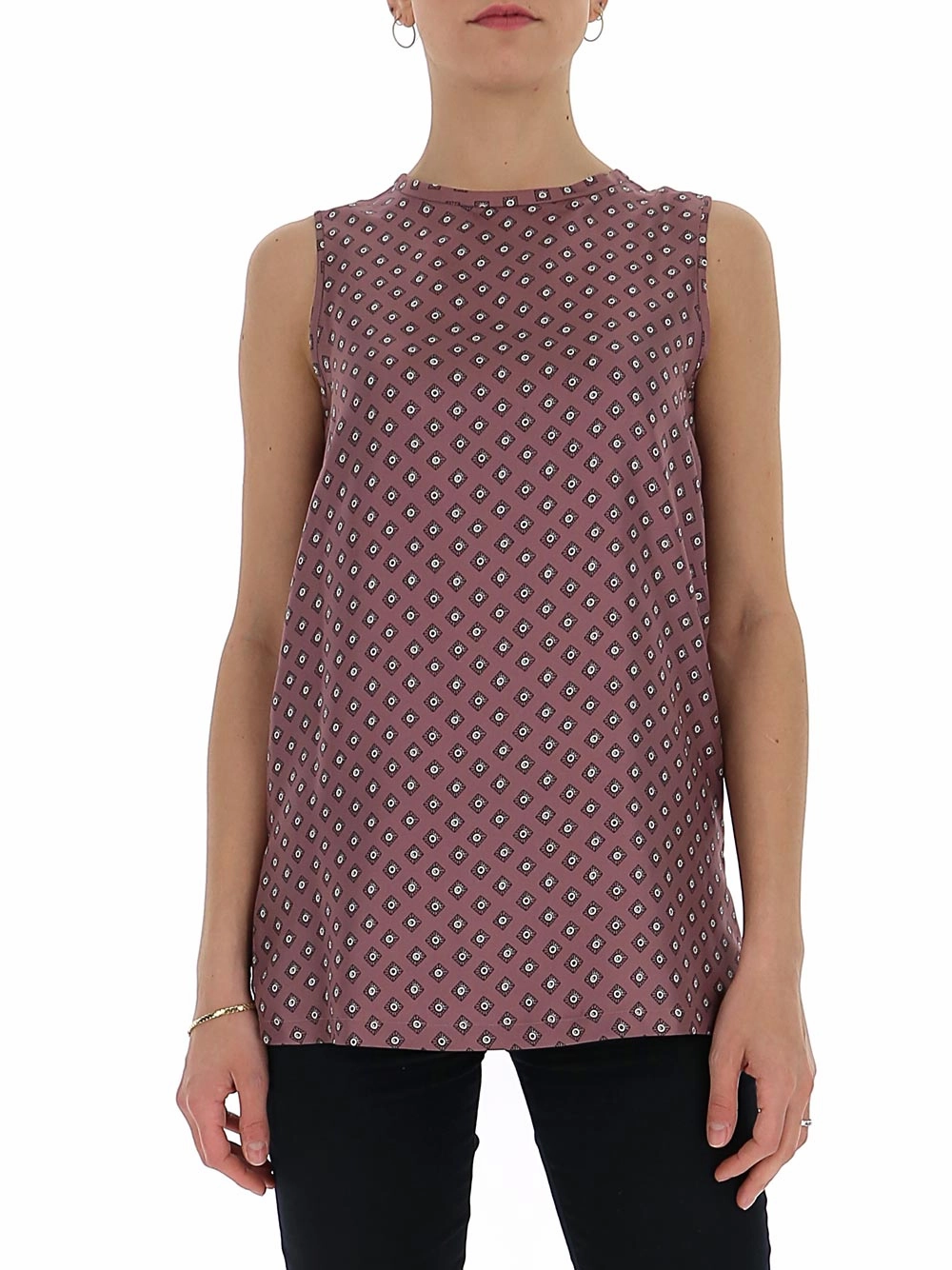 'S Max Mara Sleeveless Printed Top