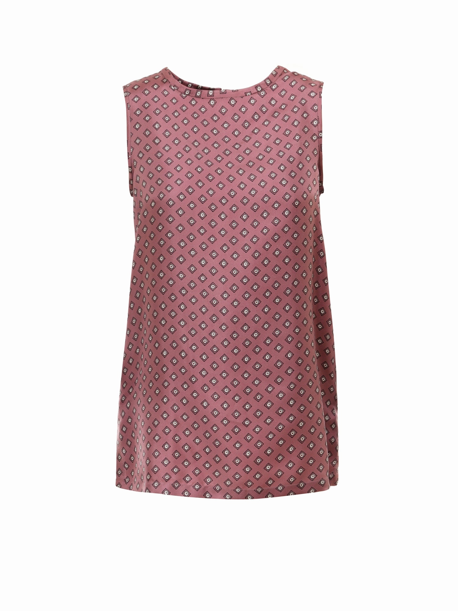'S Max Mara Sleeveless Printed Twill Top