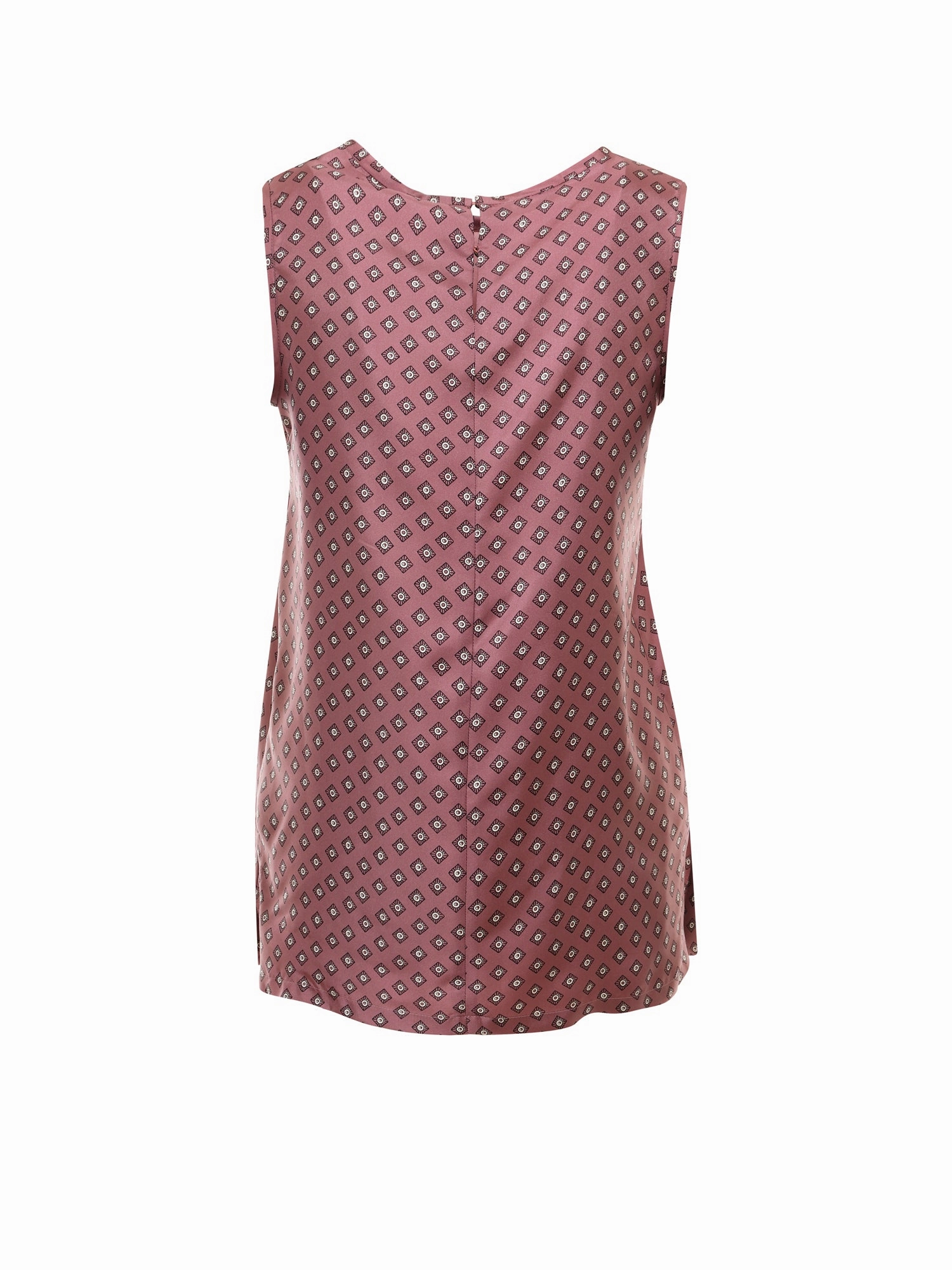 'S Max Mara Sleeveless Printed Twill Top