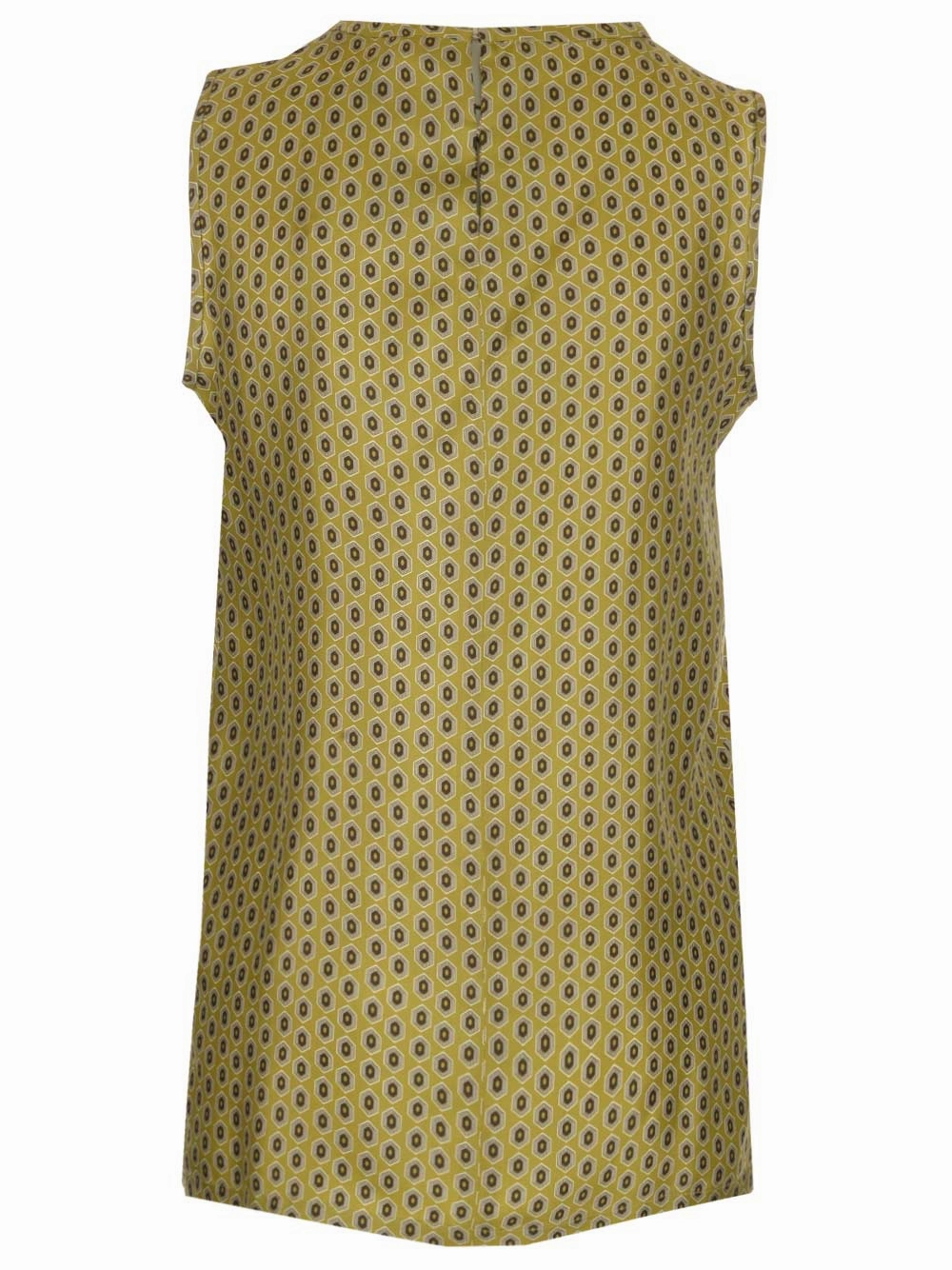 'S Max Mara Sleeveless Printed Twill Top