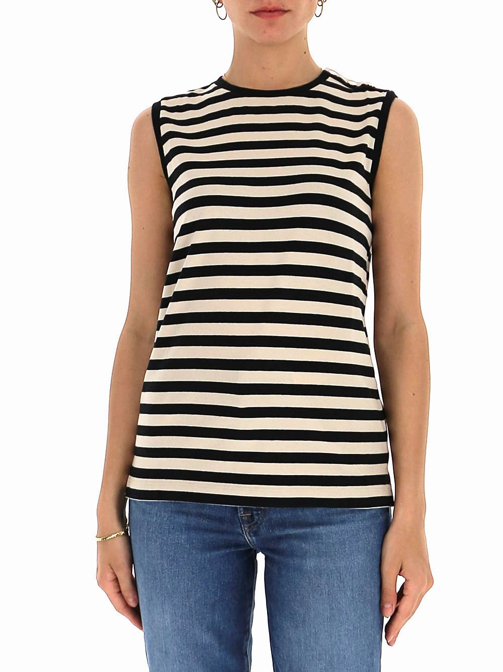 'S Max Mara Striped Sleeveless Top