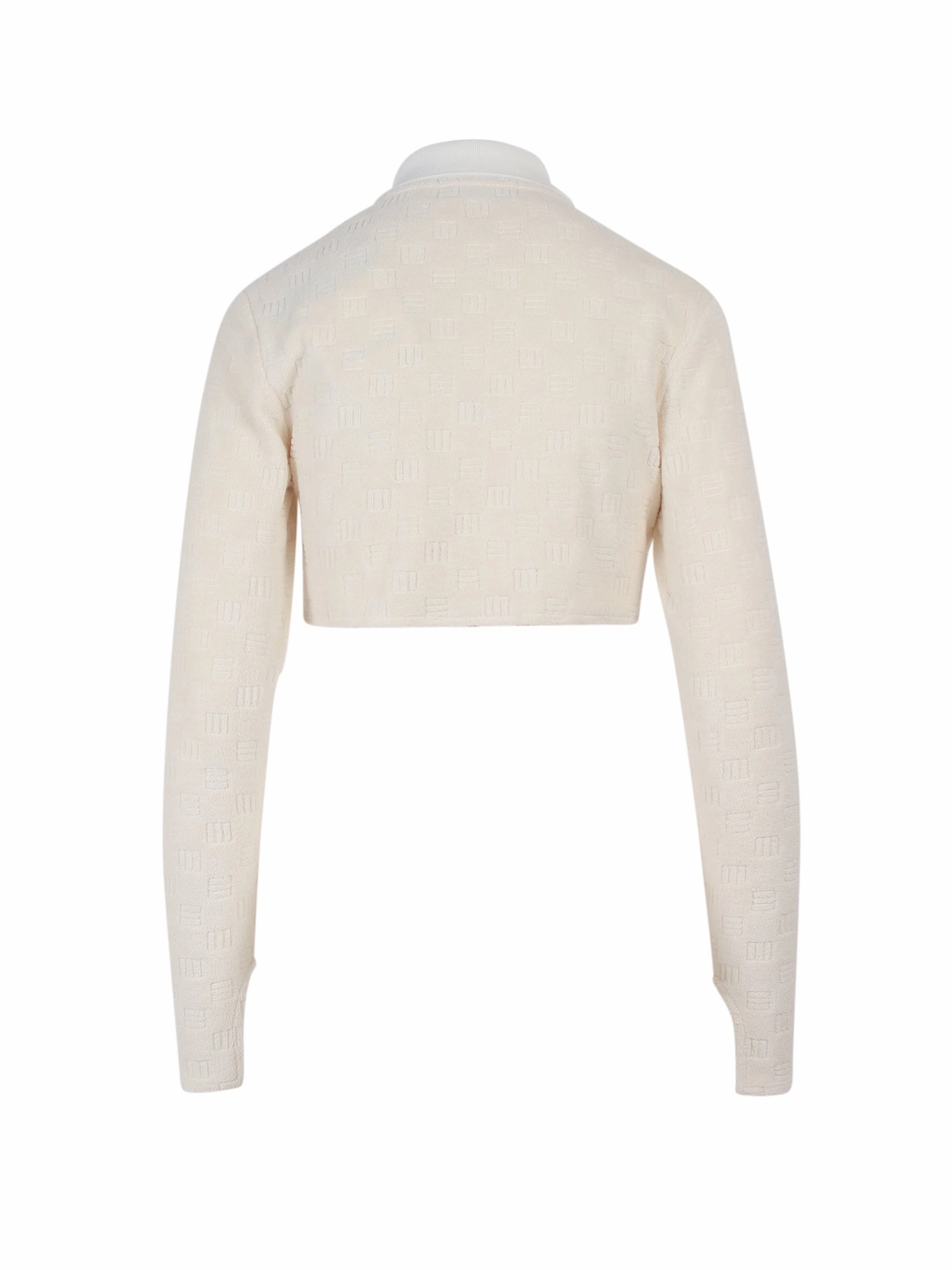 Ambush Monogram Zipped Cropped Top