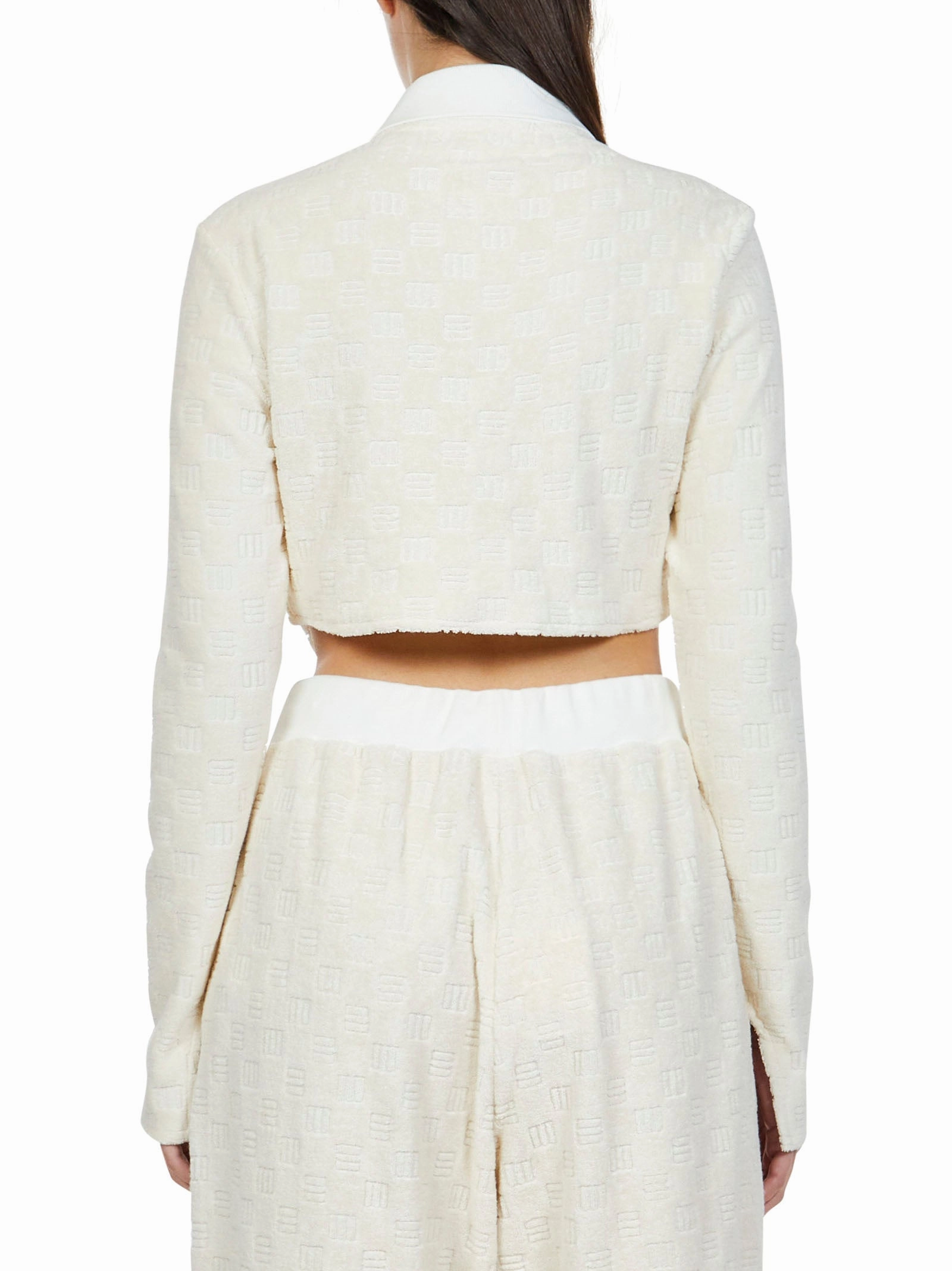 Ambush Monogram Zipped Cropped Top