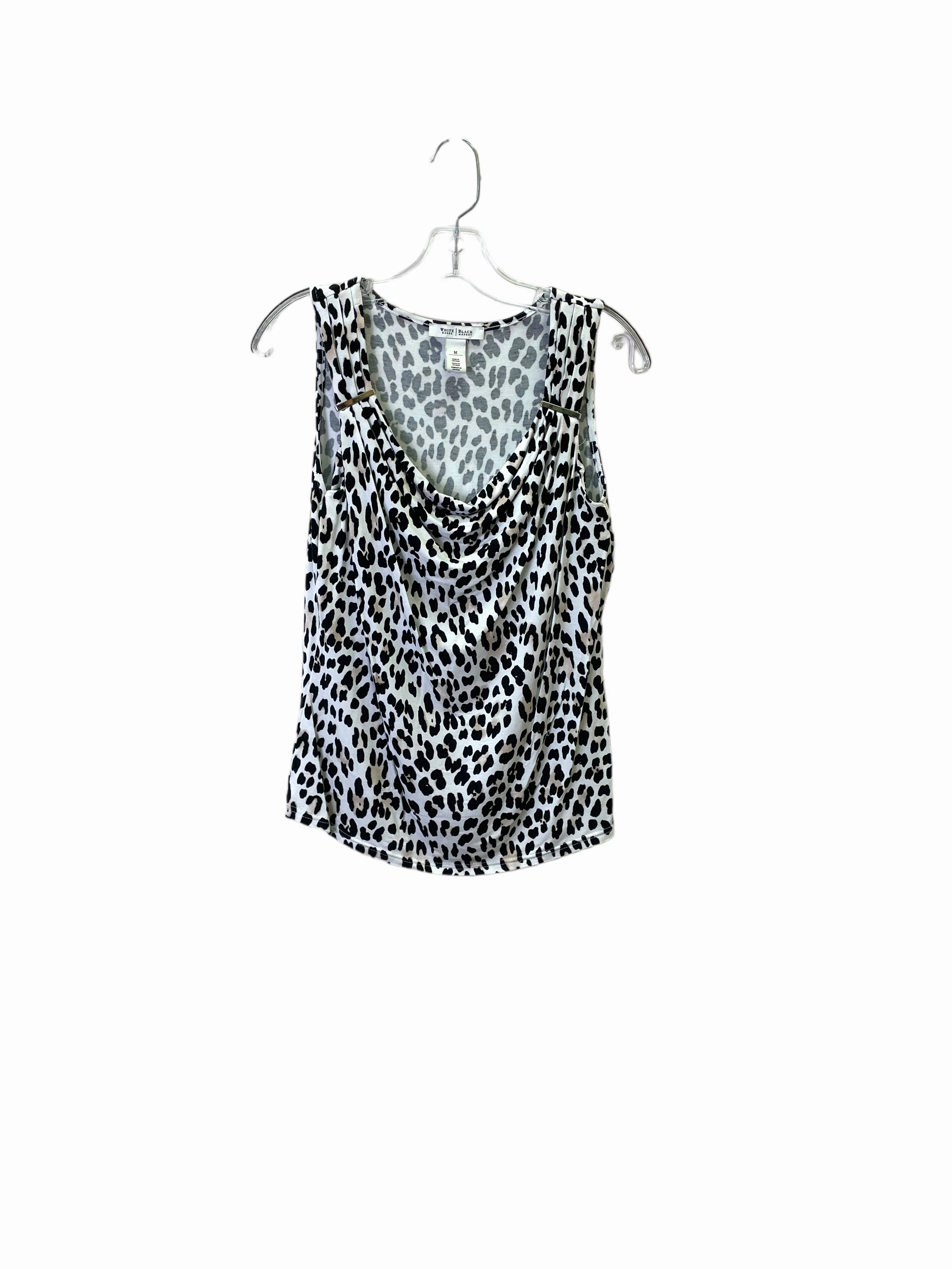 Animal Print Top Sleeveless By White House Black Market, Size: M