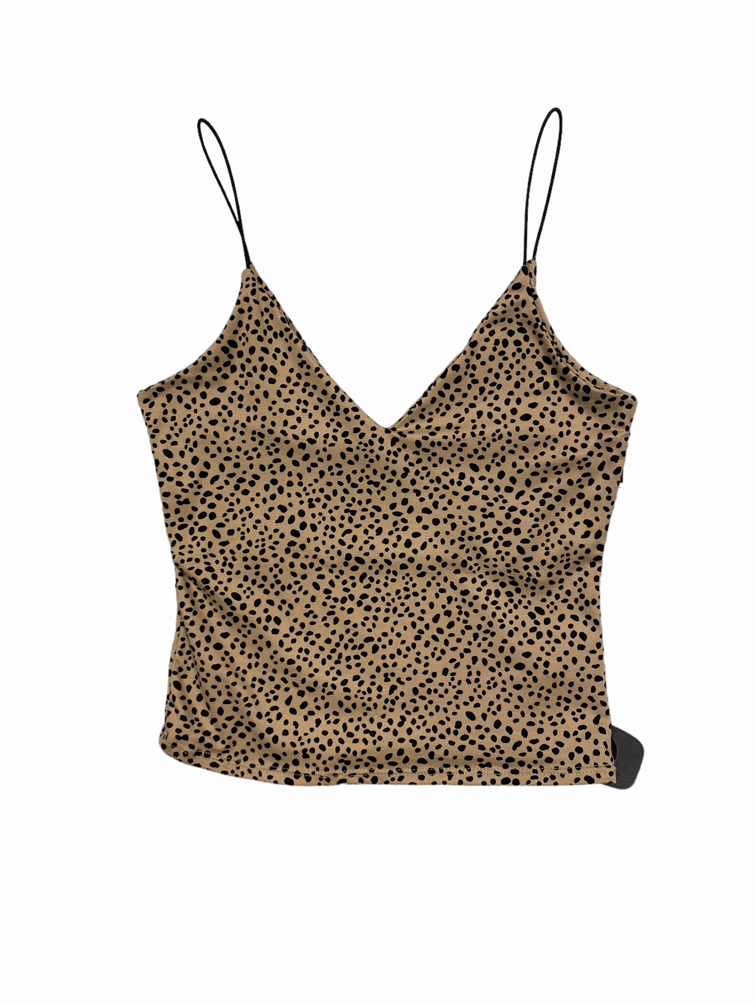 Animal Print Top Sleeveless Gaze, Size S