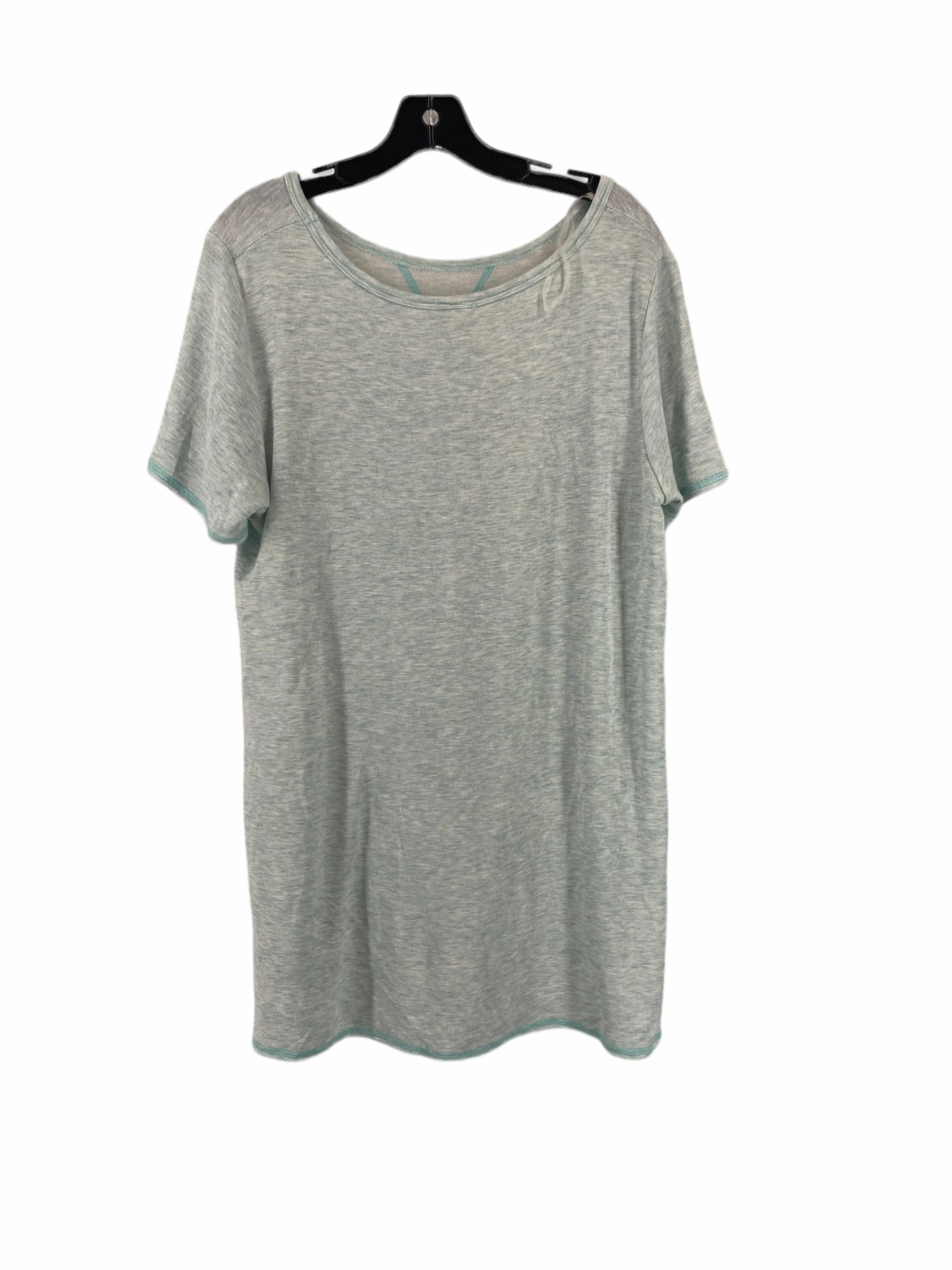 Aqua Top Short Sleeve Basic Clothes Mentor, Size 2x