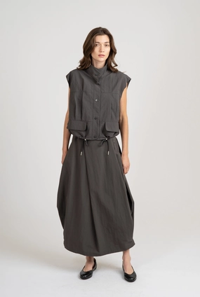 BALLOON PLEATED SKIRT