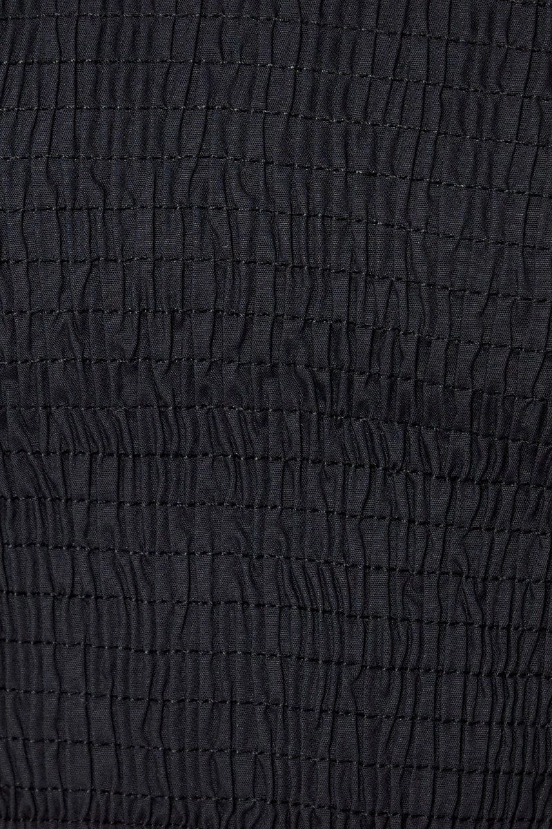 Black Crop Top Short Sleeve