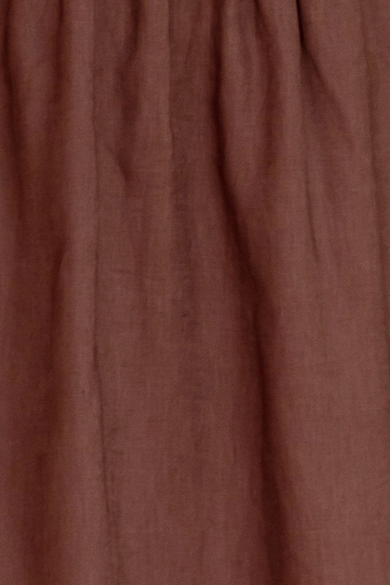 Brown Boobtube Sleeveless Crop