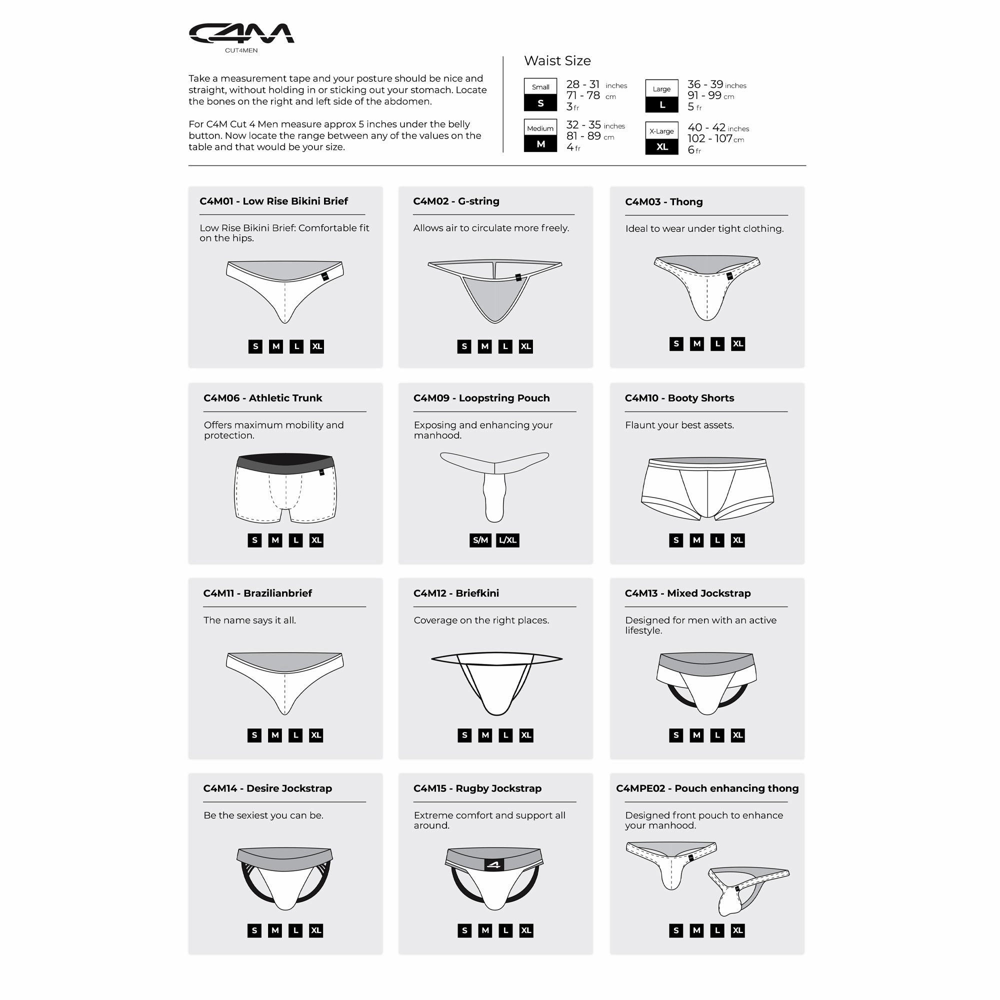 C4M BL4CK Ergonomic Jockstrap - Leatherette