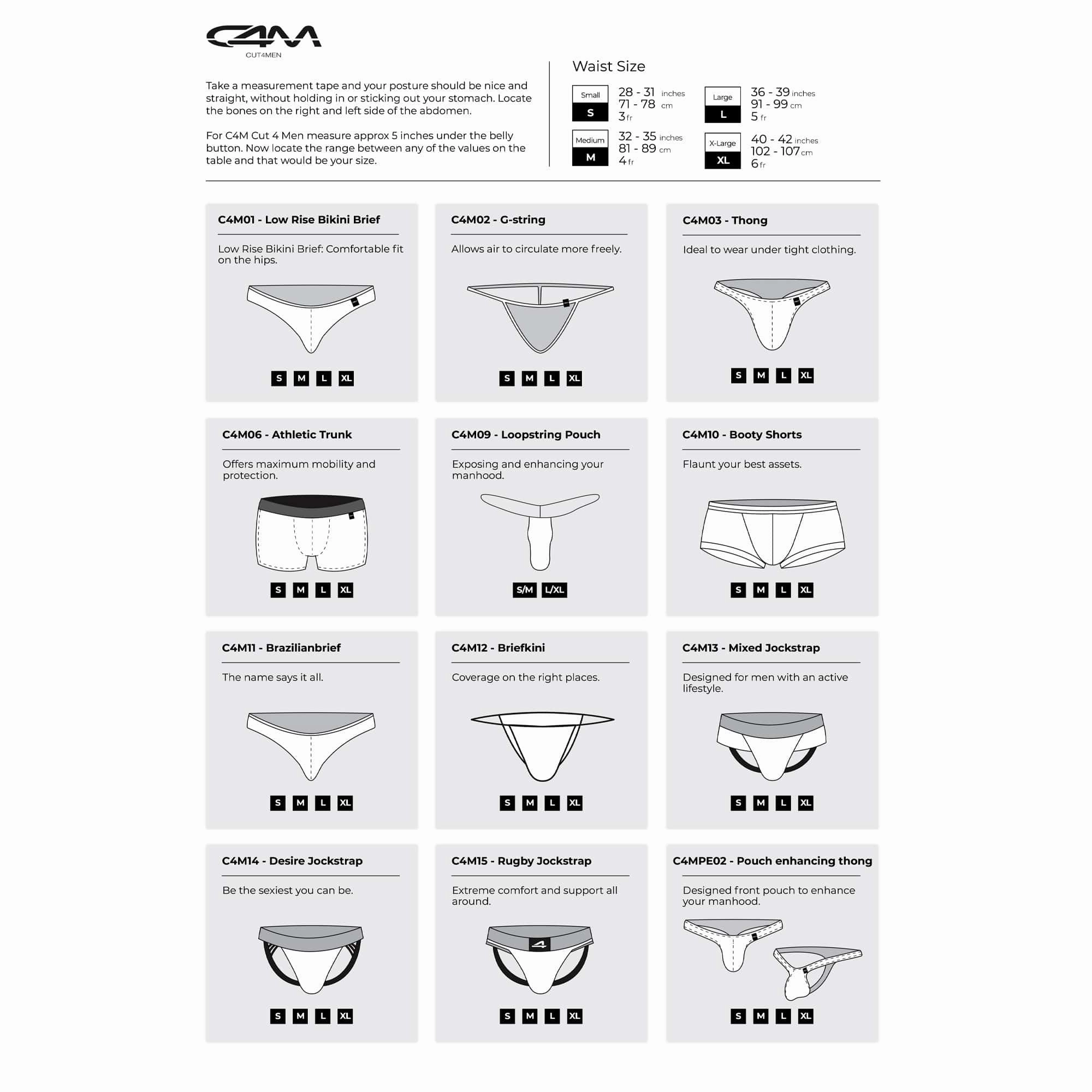 C4M BL4CK Ergonomic Jockstrap - Leatherette