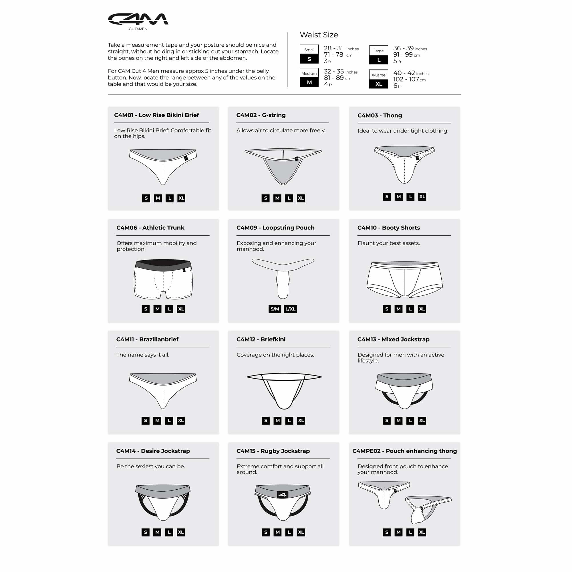 C4M BL4CK Ergonomic Jockstrap - Leatherette