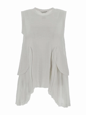 Comme des Garçons Comme des Garçons Pleated Sleeveless Blouse