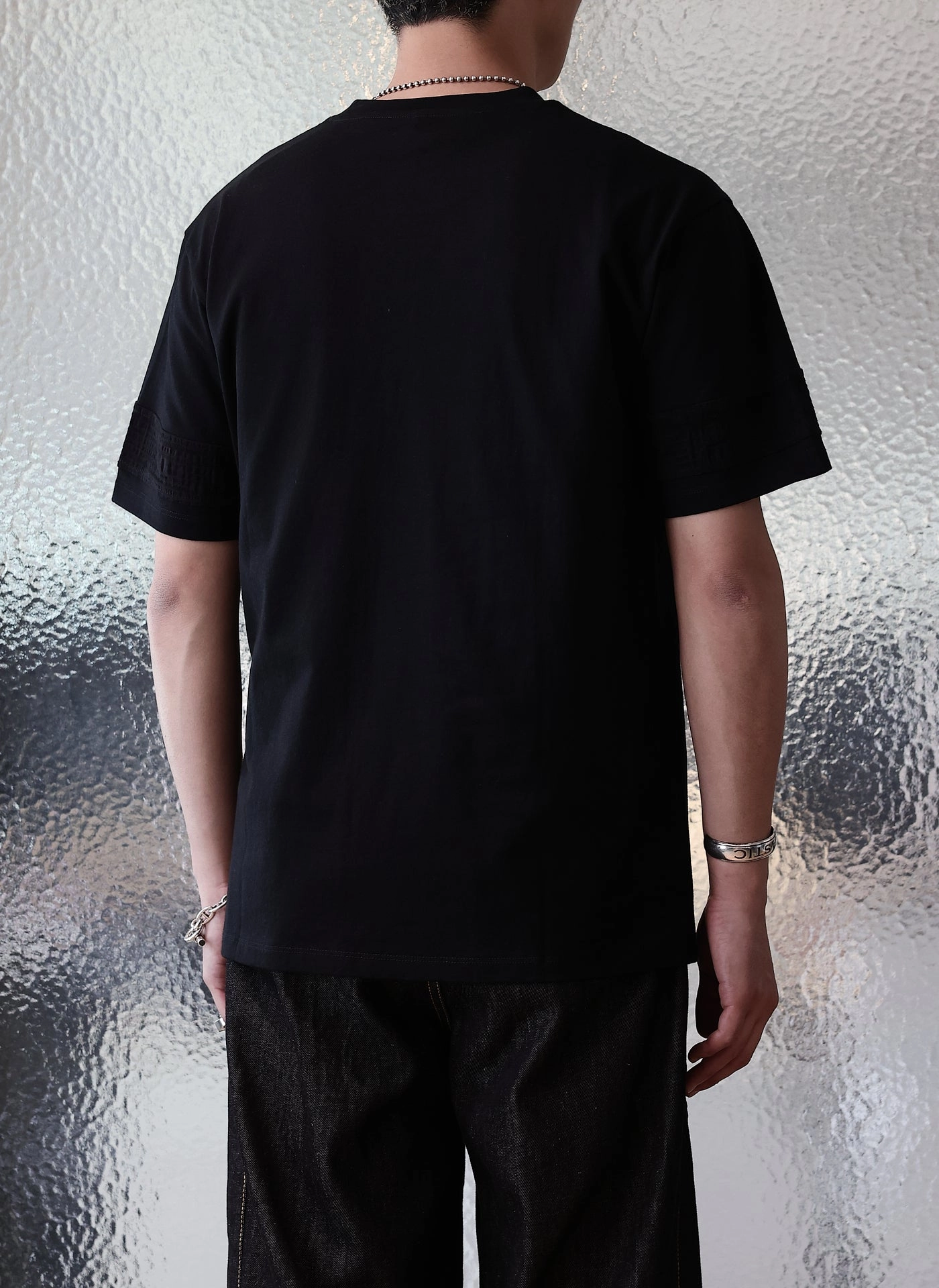 Cotton Chain-Stitch Graphic Top
