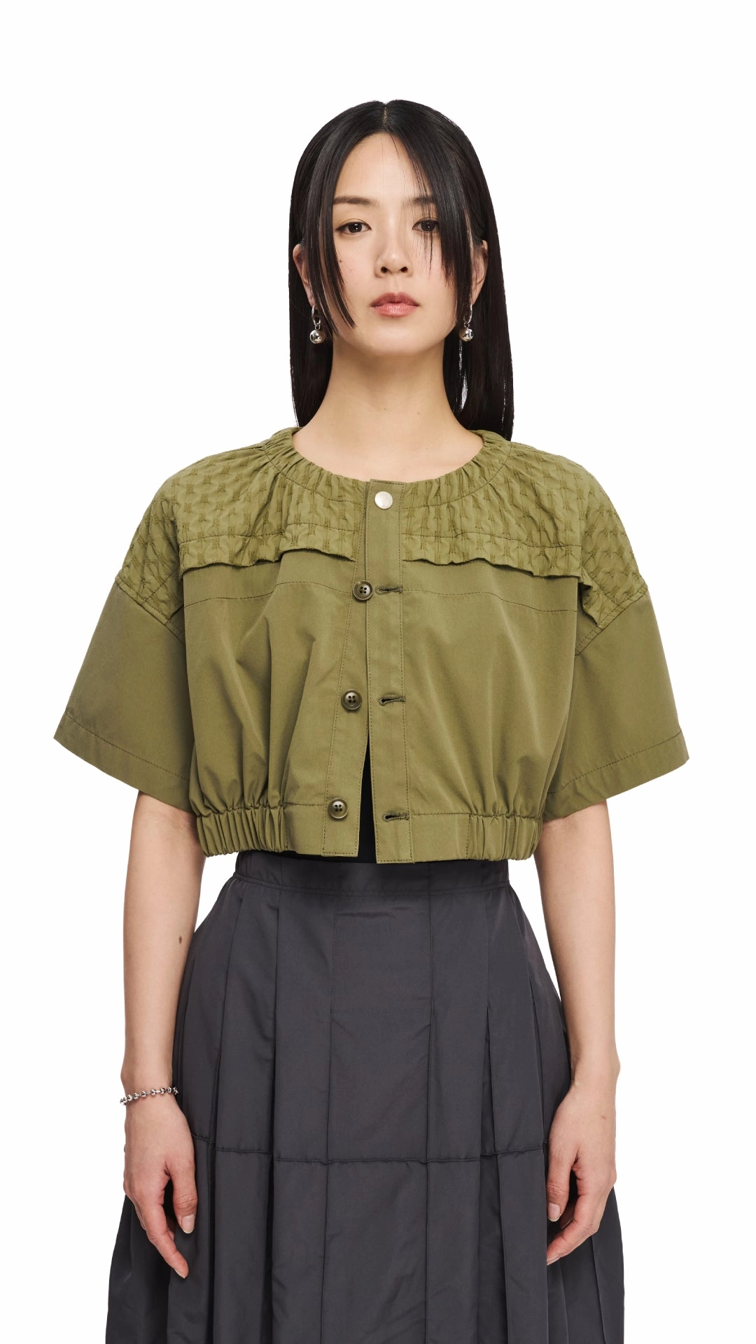Cropped Military Jacket