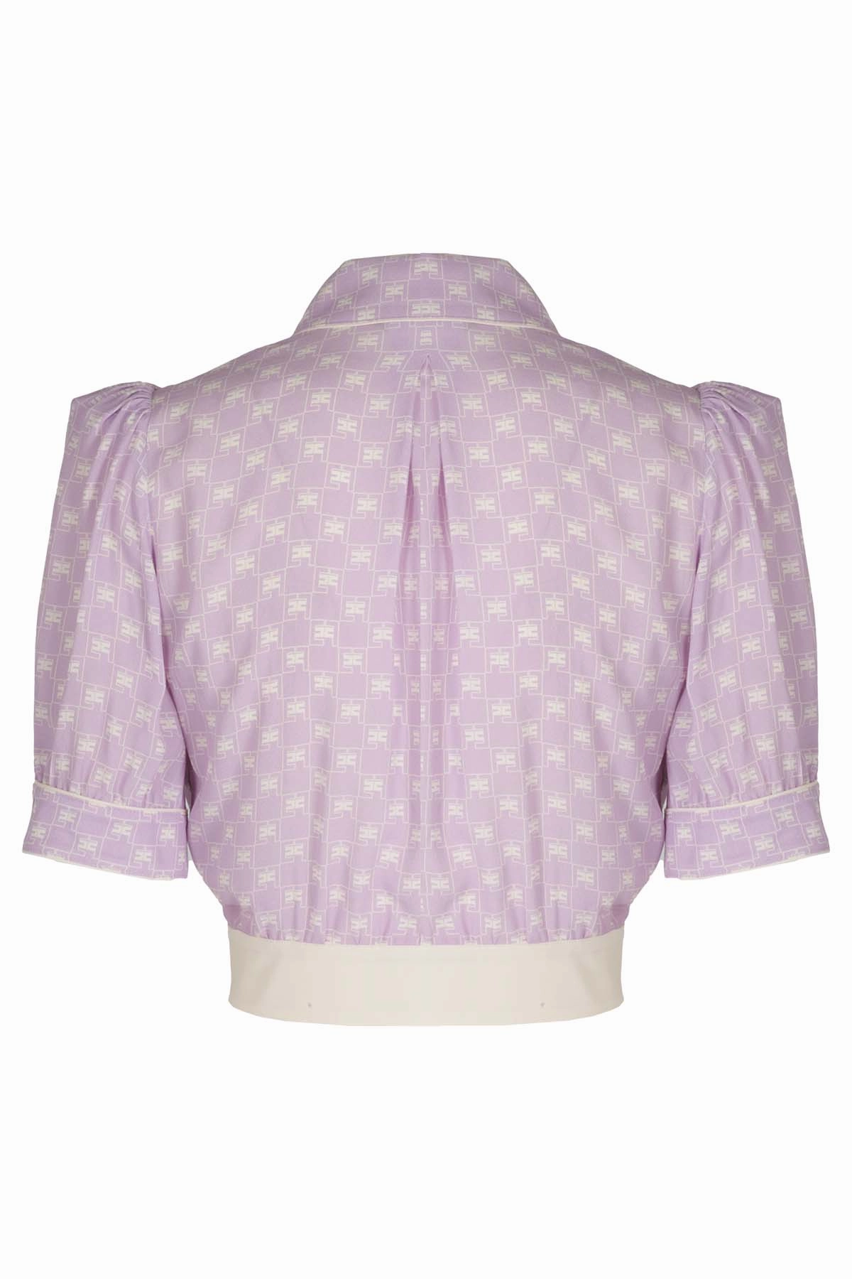 Elisabetta Franchi Buttoned Cropped Blouse
