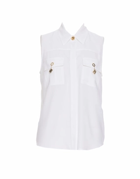 Elisabetta Franchi Sleeveless Buttoned Top