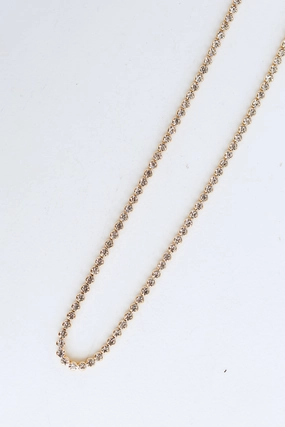 FINAL SALE - Kayla Gold Rhinestone Necklace