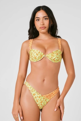 Harper Ruffled Underwire Top / Agave