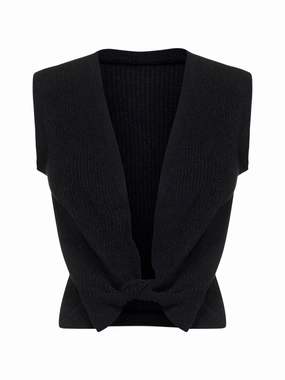 Jacquemus Twisted Sleeveless Cropped Top