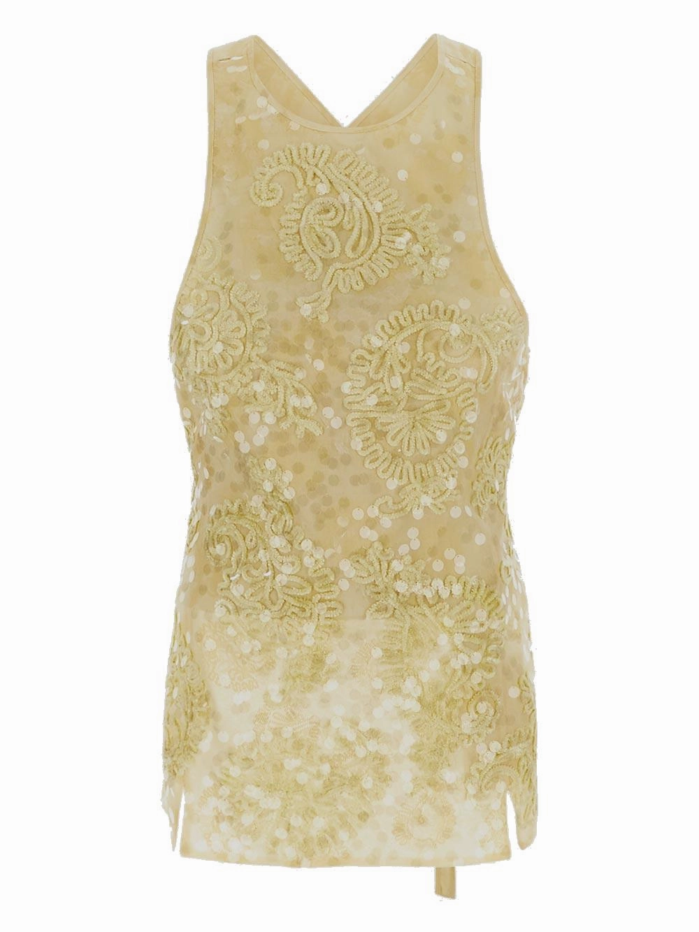 Jil Sander Sequin Embellished Sleeveless Top