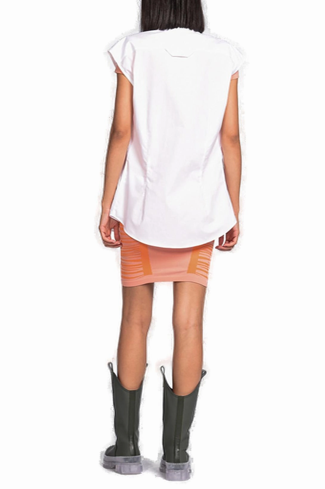 Just Cavalli Perforated Graphic Detail Sleeveless Shirt
