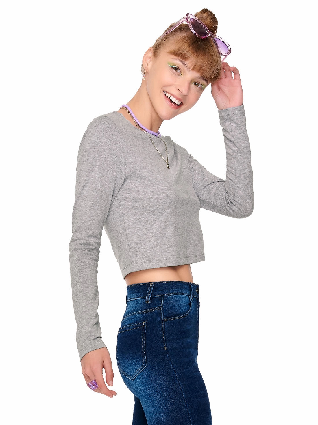 Long Sleeve Crop Top 40027