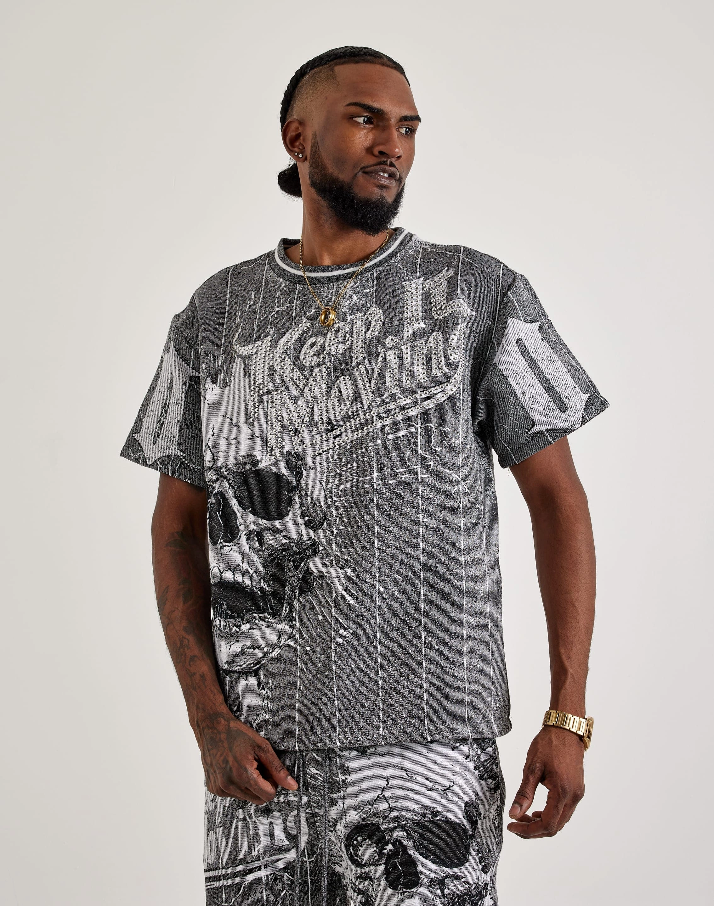 Majestik Keep It Moving Tapestry Tee