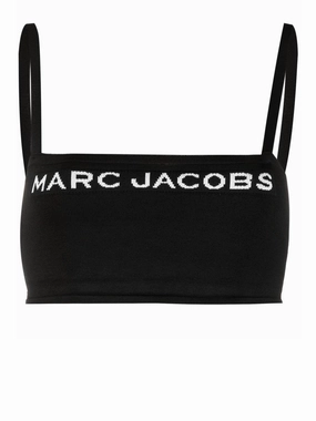 Marc Jacobs Logo Jacquard Cropped Top