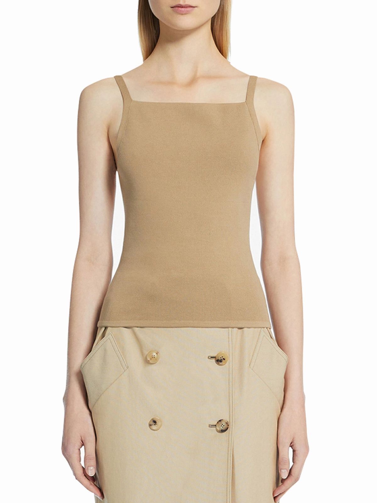 Max Mara Square Neck Basic Camisole