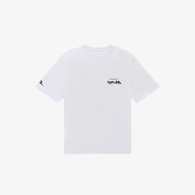 mens malbon x futura buckets s/s tee (white)