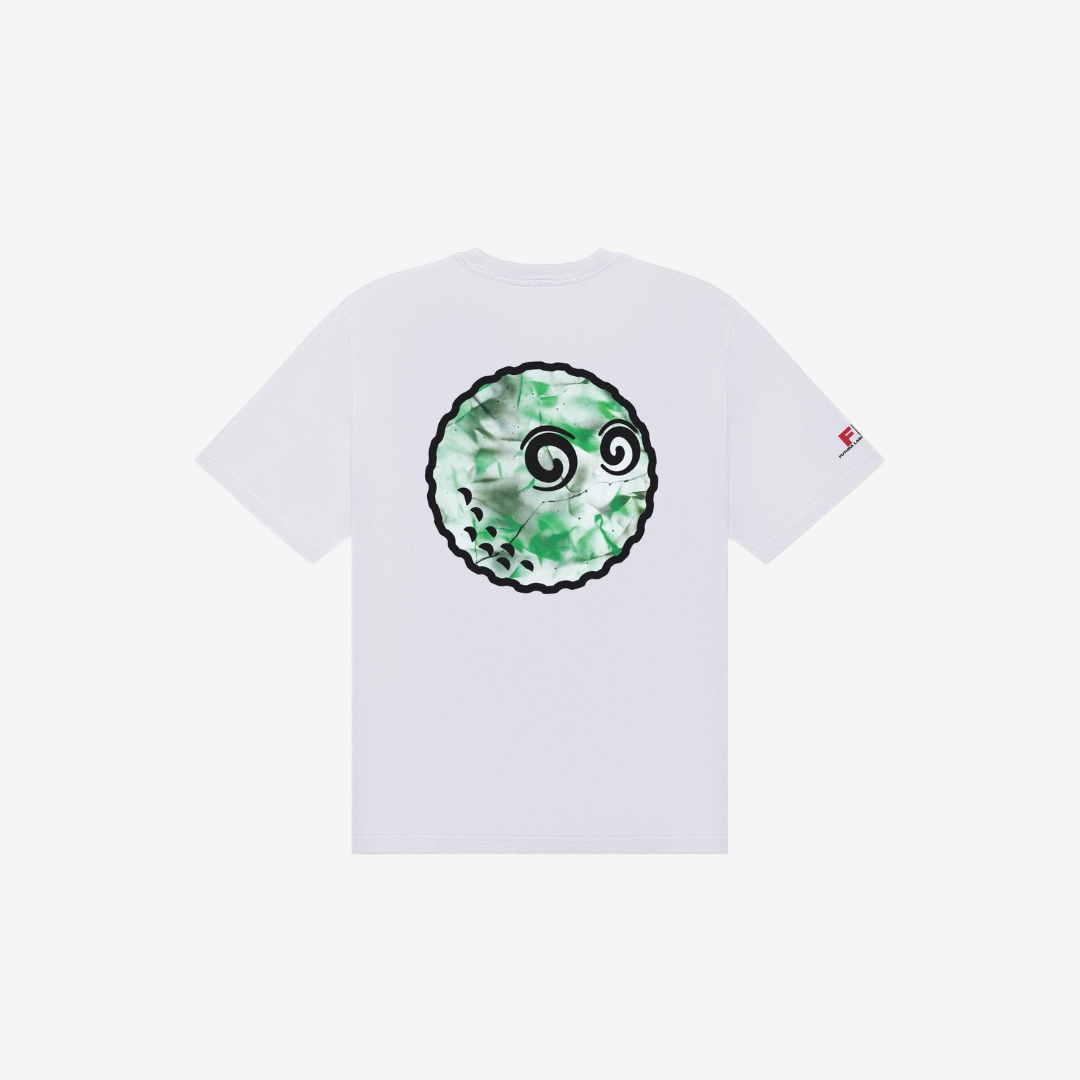 mens malbon x futura buckets s/s tee (white)