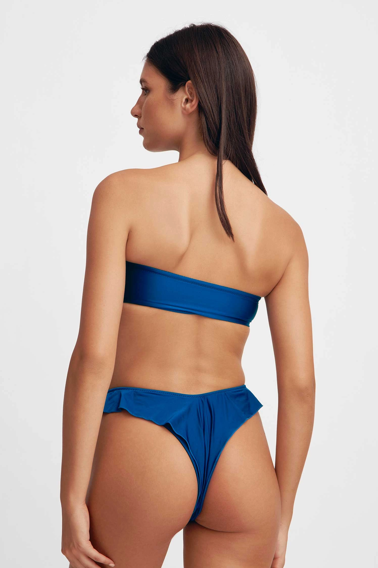 Nadia Scrunched Bandeau Top / Jazzy Blues Gloss