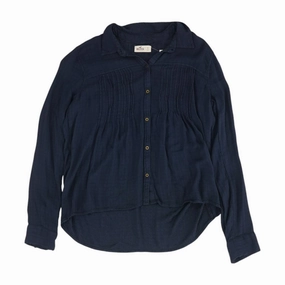 Navy Solid Button Down