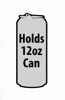 Neoprene Slim Can Cooler with Card Pocket - 6 Pieces Per Retail Ready Display 22472