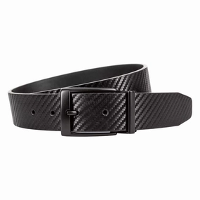 Nike Carbon Fiber Textured Reversible Golf Belt Black - 25 Men
