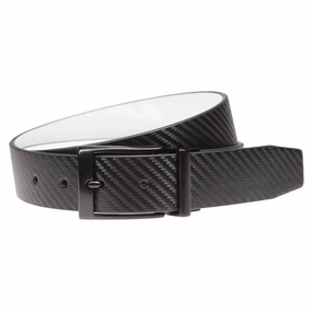 Nike Carbon Fiber Textured Reversible Golf Belt Black/White - 25 Men