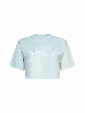 Off-White Logo Printed Cropped T-Shirt