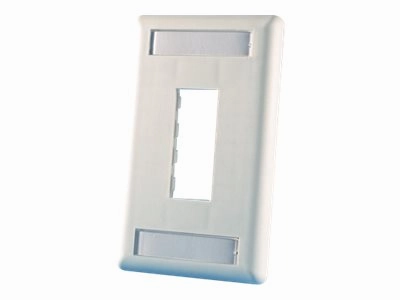Ortronics TracJack - Faceplate - black - 1-gang - 2 ports 40300548-00
