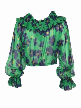 P.A.R.O.S.H. Blusa Seta Stampa All Over
