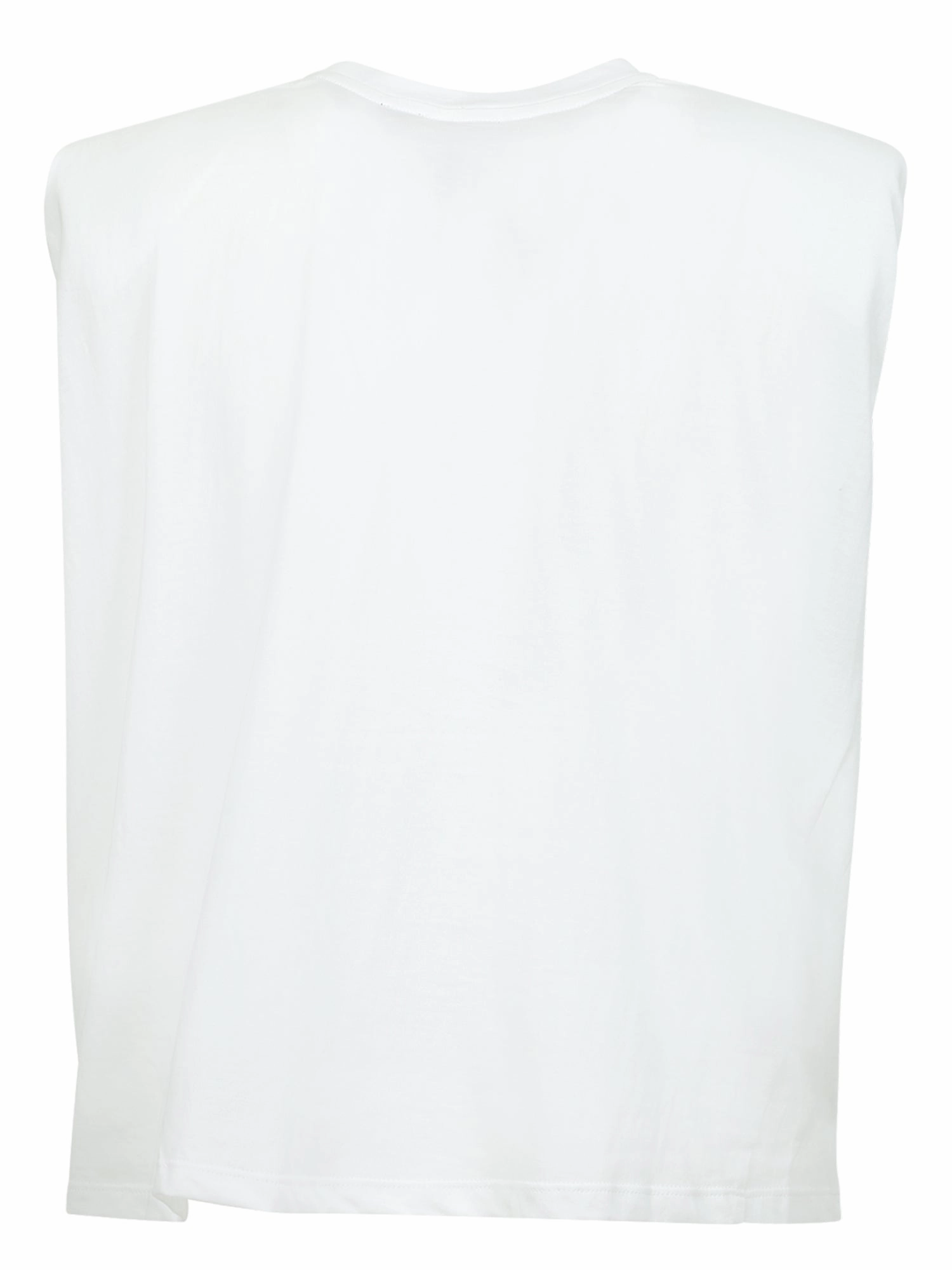 Pinko Perforated Crewneck Sleeveless T-Shirt
