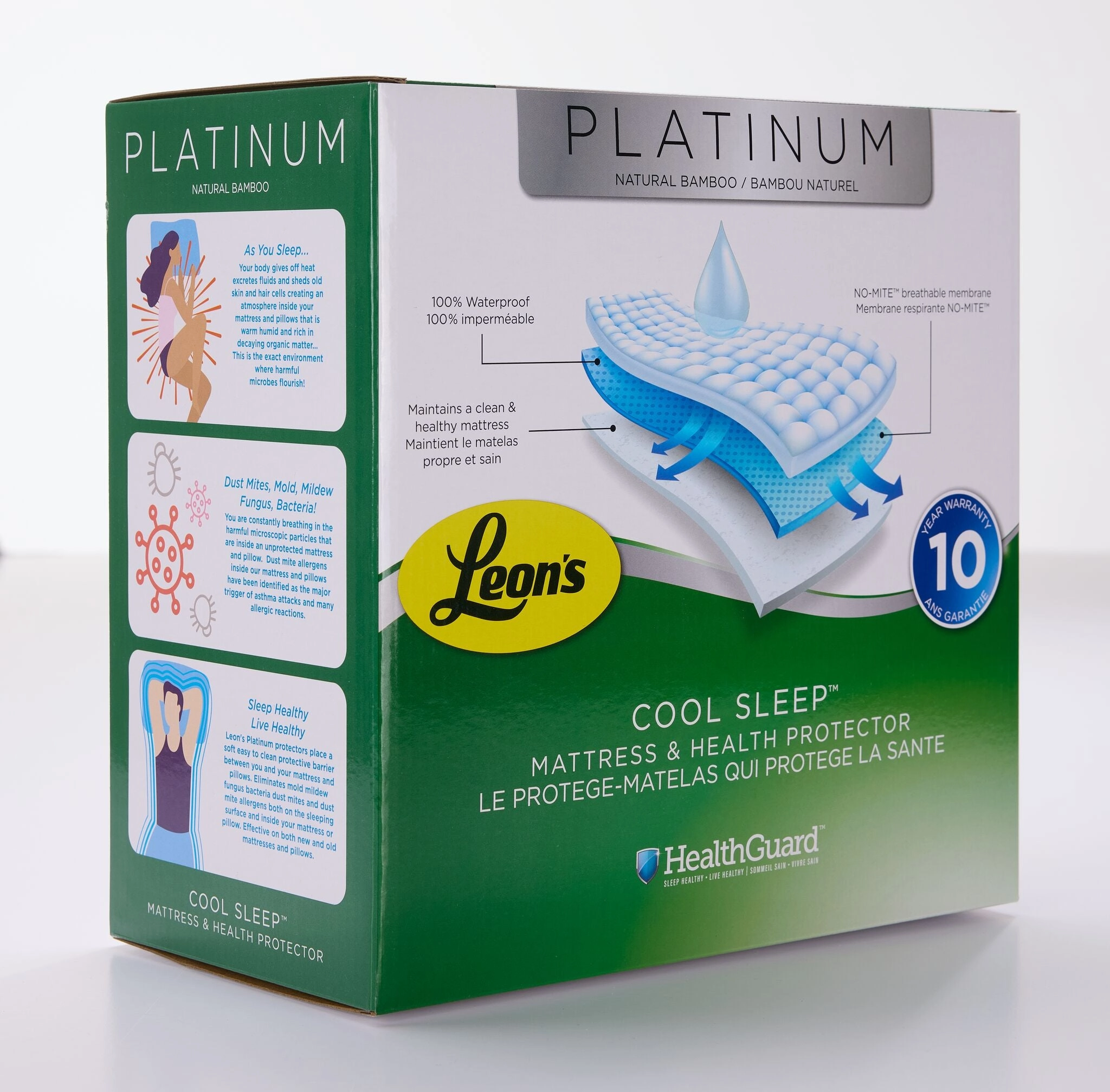 Platinum Twin Mattress Health Guard - Bamboo