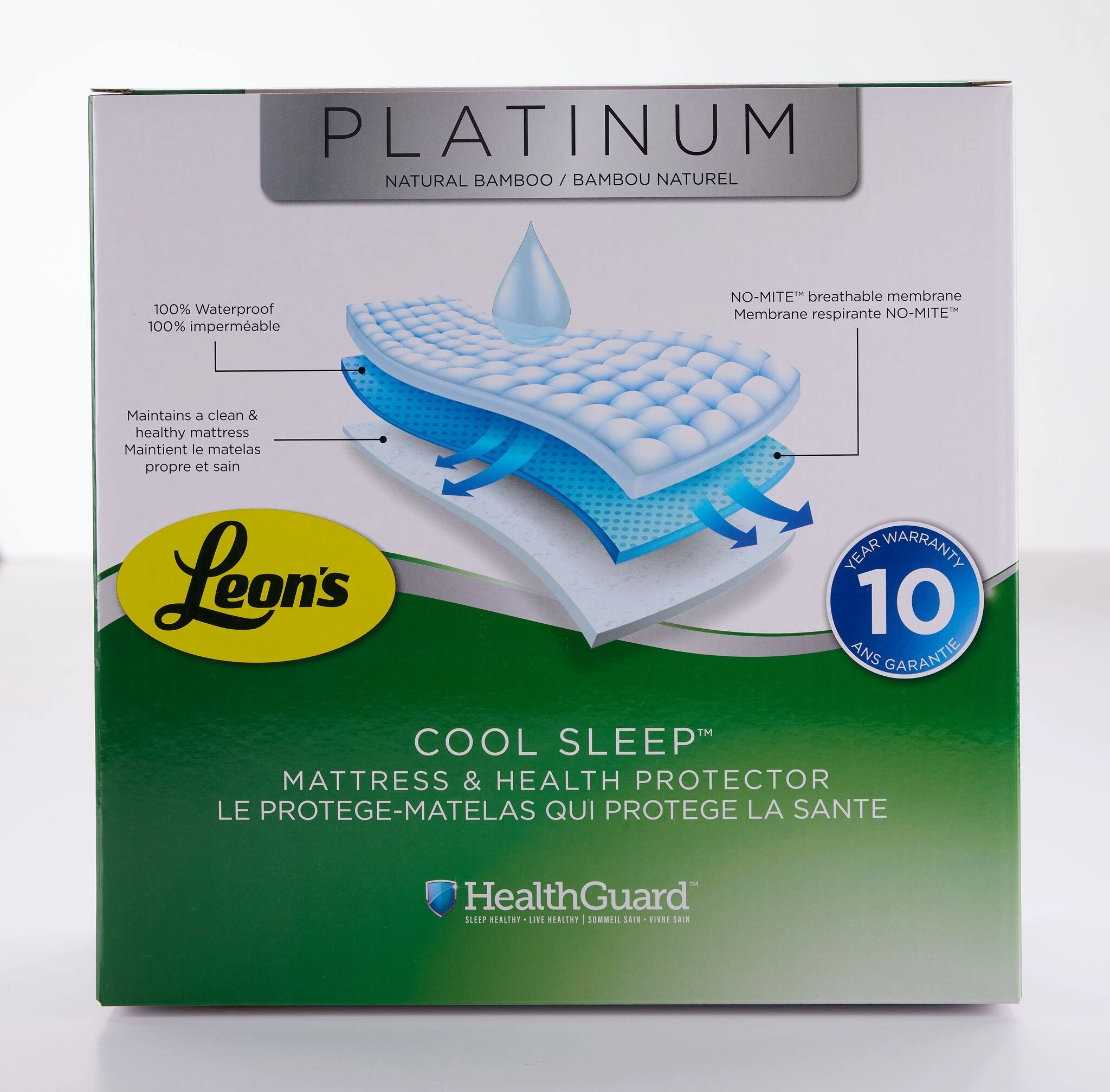 Platinum Twin Mattress Health Guard - Bamboo